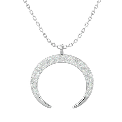 10KT WHITE GOLD 1/4CT.TW DIAMOND PENDANT