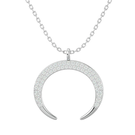 10KT WHITE GOLD 1/4CT.TW DIAMOND PENDANT