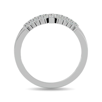 Diamond 1/3 Ct.tw Chevron Band in 10K White Gold
