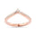 Diamond 1/6 Ct.tw Chevron Band in 10K Rose Gold