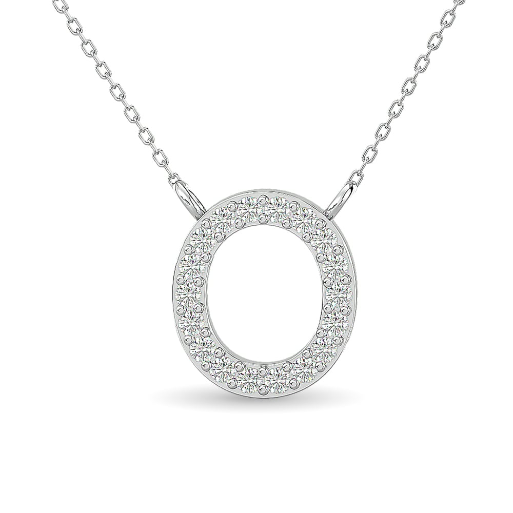 10KT WHITE GOLD 1/12CT.TW DIAMOND PENDANT