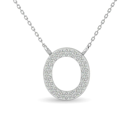 10KT WHITE GOLD 1/12CT.TW DIAMOND PENDANT