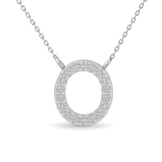 10KT WHITE GOLD 1/12CT.TW DIAMOND PENDANT