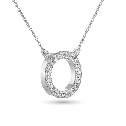 10KT WHITE GOLD 1/12CT.TW DIAMOND PENDANT