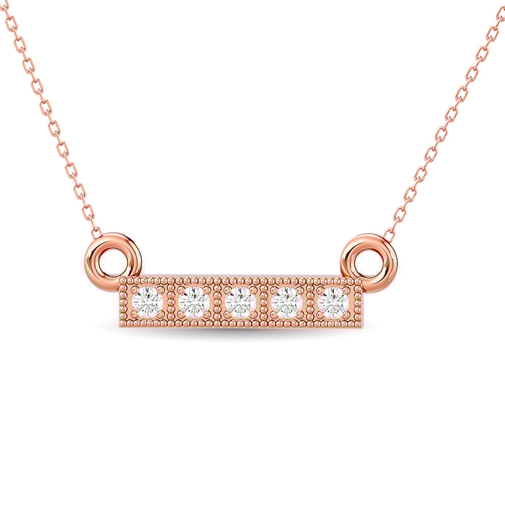 Diamond 1/20 Ct.tw Fashion Pendant in 10K Rose Gold