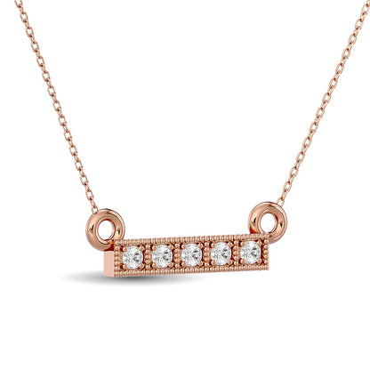 Diamond 1/20 Ct.tw Fashion Pendant in 10K Rose Gold