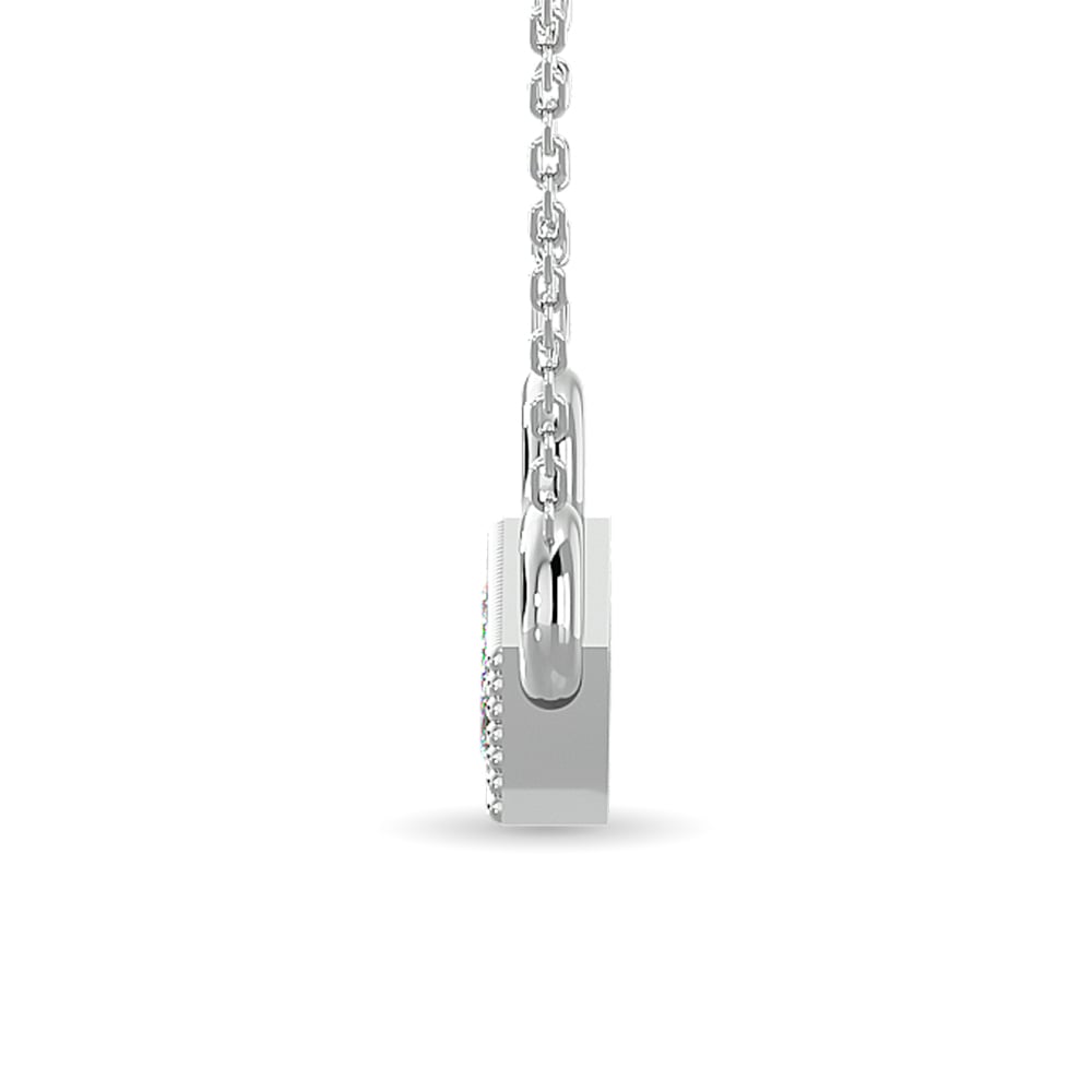 10KT WHITE GOLD 1/20CT.TW DIAMOND PENDANT