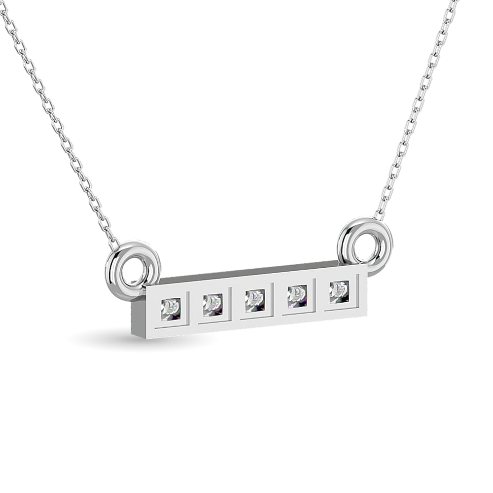 10KT WHITE GOLD 1/20CT.TW DIAMOND PENDANT