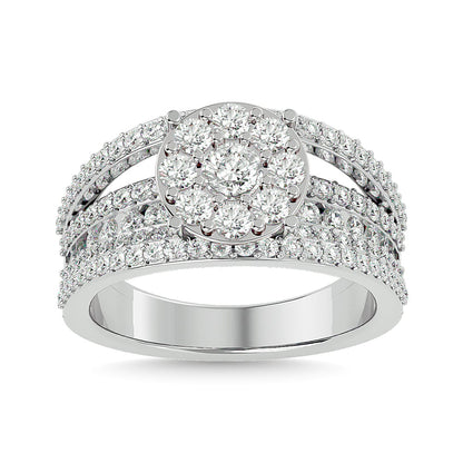 Diamond 1 1/2 Ct.tw Fashion Ring in 14K White Gold