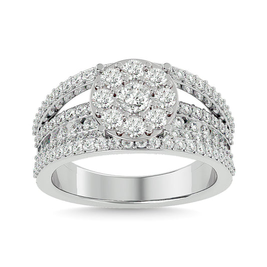 Diamond 1 1/2 Ct.tw Fashion Ring in 14K White Gold