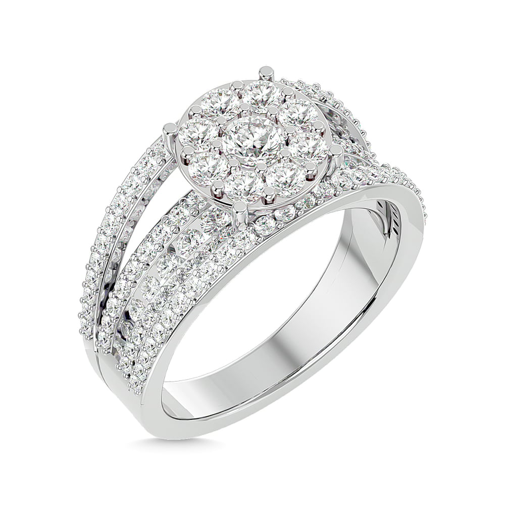 Diamond 1 1/2 Ct.tw Fashion Ring in 14K White Gold
