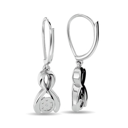 Diamond Fashion Earrings 1/6 Ct.tw in 10K White Gold
