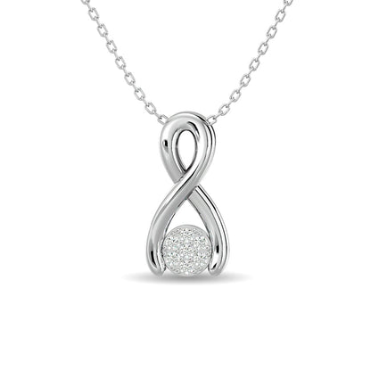 Diamond Fashion Pendant 1/10 Ct.tw in 10K White Gold