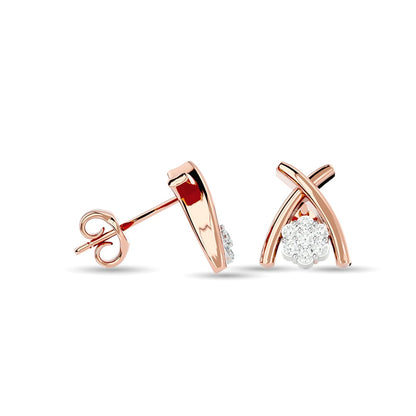 Diamond Fashion Earrings 1/10 Ct.tw in 10K Rose Gold
