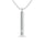 Diamond Bar Pendant 1/50 Ct.tw in 10K White Gold