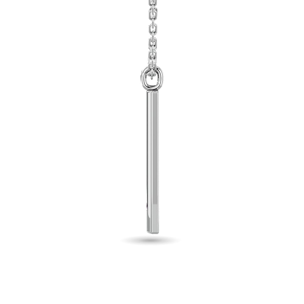 Diamond Bar Pendant 1/50 Ct.tw in 10K White Gold