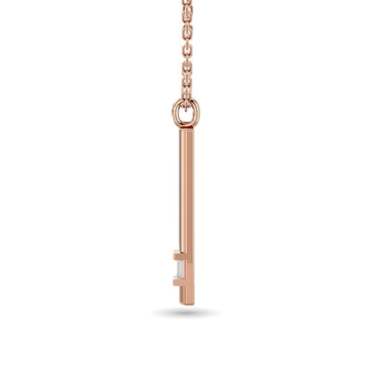 Diamond Bar Pendant 1/50 Ct.tw in 10K Rose Gold