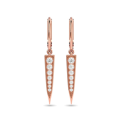 Diamond Fashion Earrings 1/6 Ct.tw in 10K Rose Gold