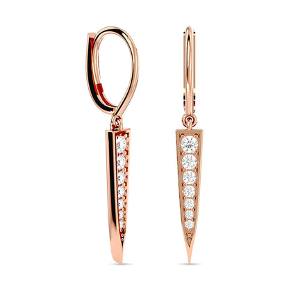 Diamond Fashion Earrings 1/6 Ct.tw in 10K Rose Gold