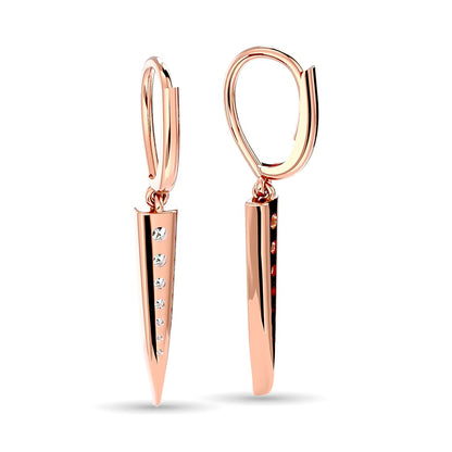 Diamond Fashion Earrings 1/6 Ct.tw in 10K Rose Gold