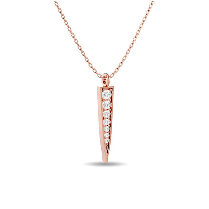 Diamond Fashion Pendant 1/6 Ct.tw in 10K Rose Gold