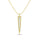 Diamond 1/10 Ct.tw Round Cut Fashion Pendant in 10K Yellow Gold
