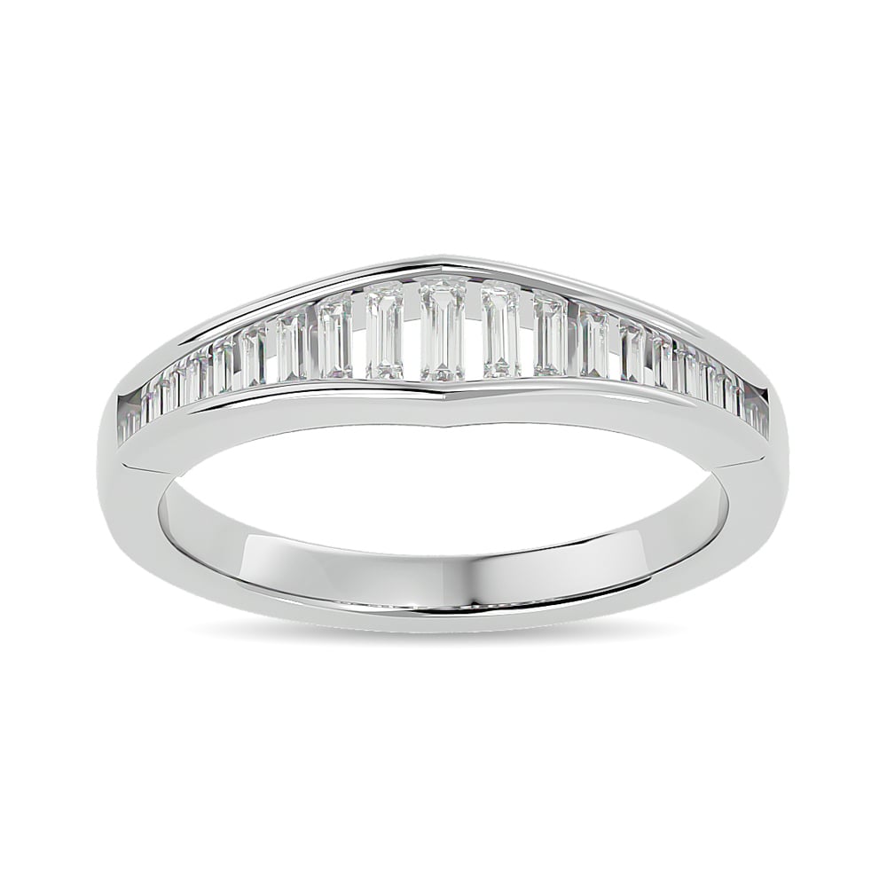 Diamond 3/8 Ct.tw Band Ring in 14K White Gold