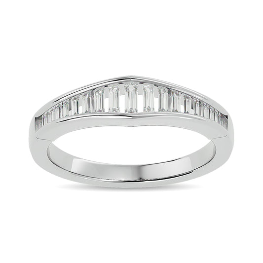 Diamond 3/8 Ct.tw Band Ring in 14K White Gold