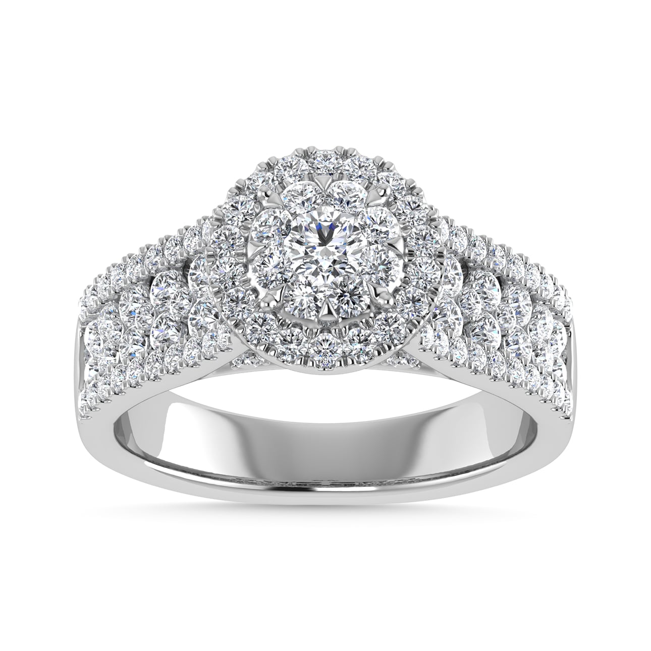 Diamond 1 1/4 Ct.Tw. Engagement Ring in 14K White Gold