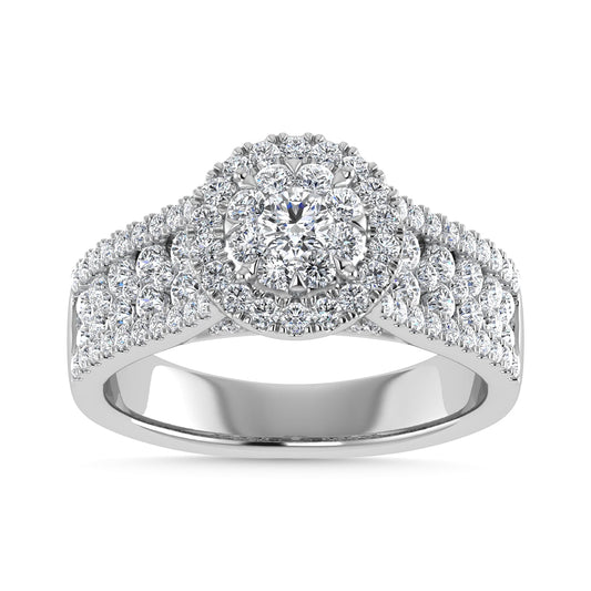 Diamond 1 1/4 Ct.Tw. Engagement Ring in 14K White Gold
