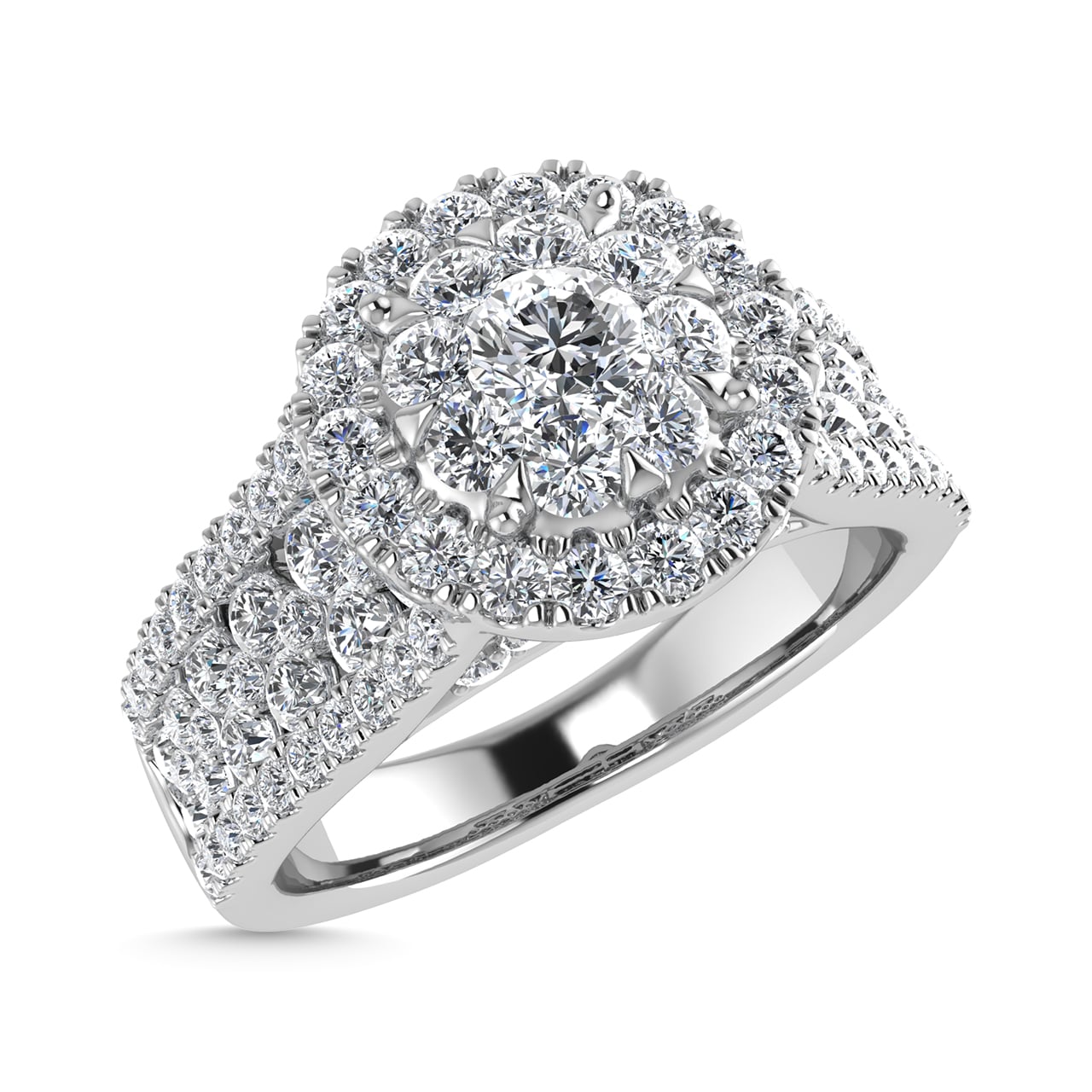 Diamond 1 1/4 Ct.Tw. Engagement Ring in 14K White Gold