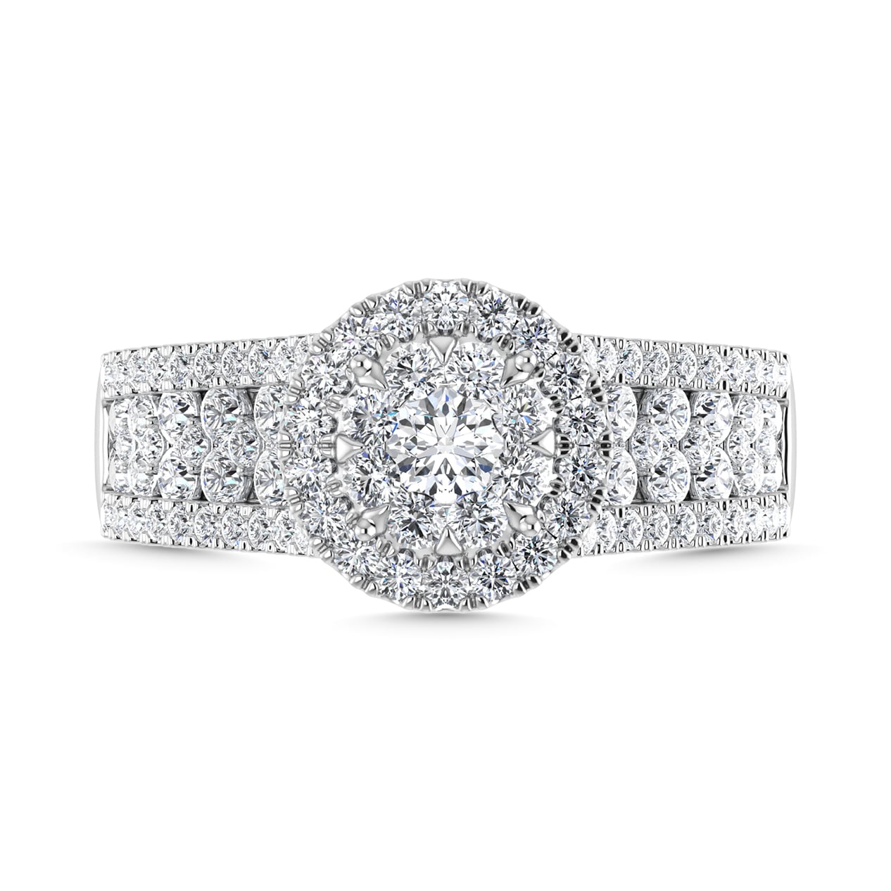 Diamond 1 1/4 Ct.Tw. Engagement Ring in 14K White Gold