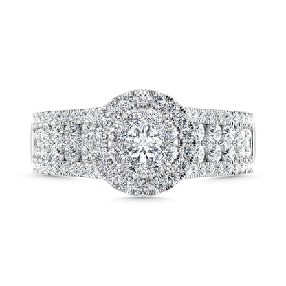 Diamond 1 1/4 Ct.Tw. Engagement Ring in 14K White Gold