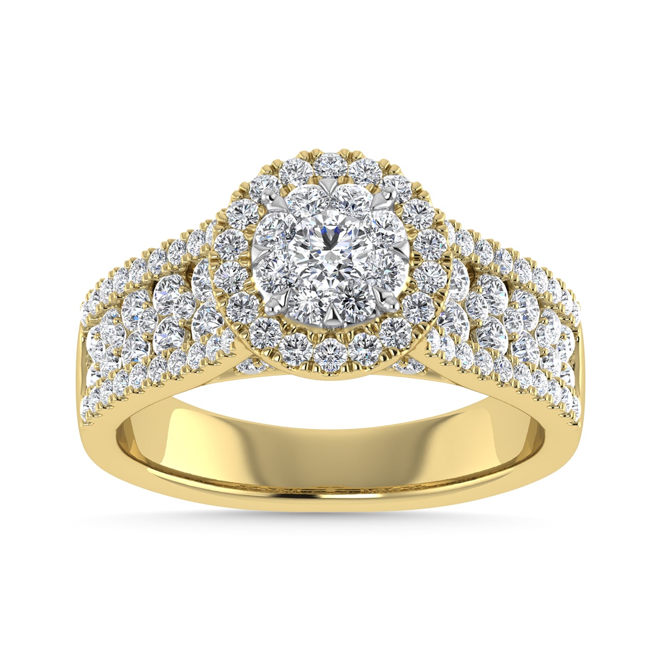 Diamond 1 1/4 Ct.Tw. Engagement Ring in 14K Yellow Gold