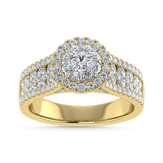 Diamond 1 1/4 Ct.Tw. Engagement Ring in 14K Yellow Gold