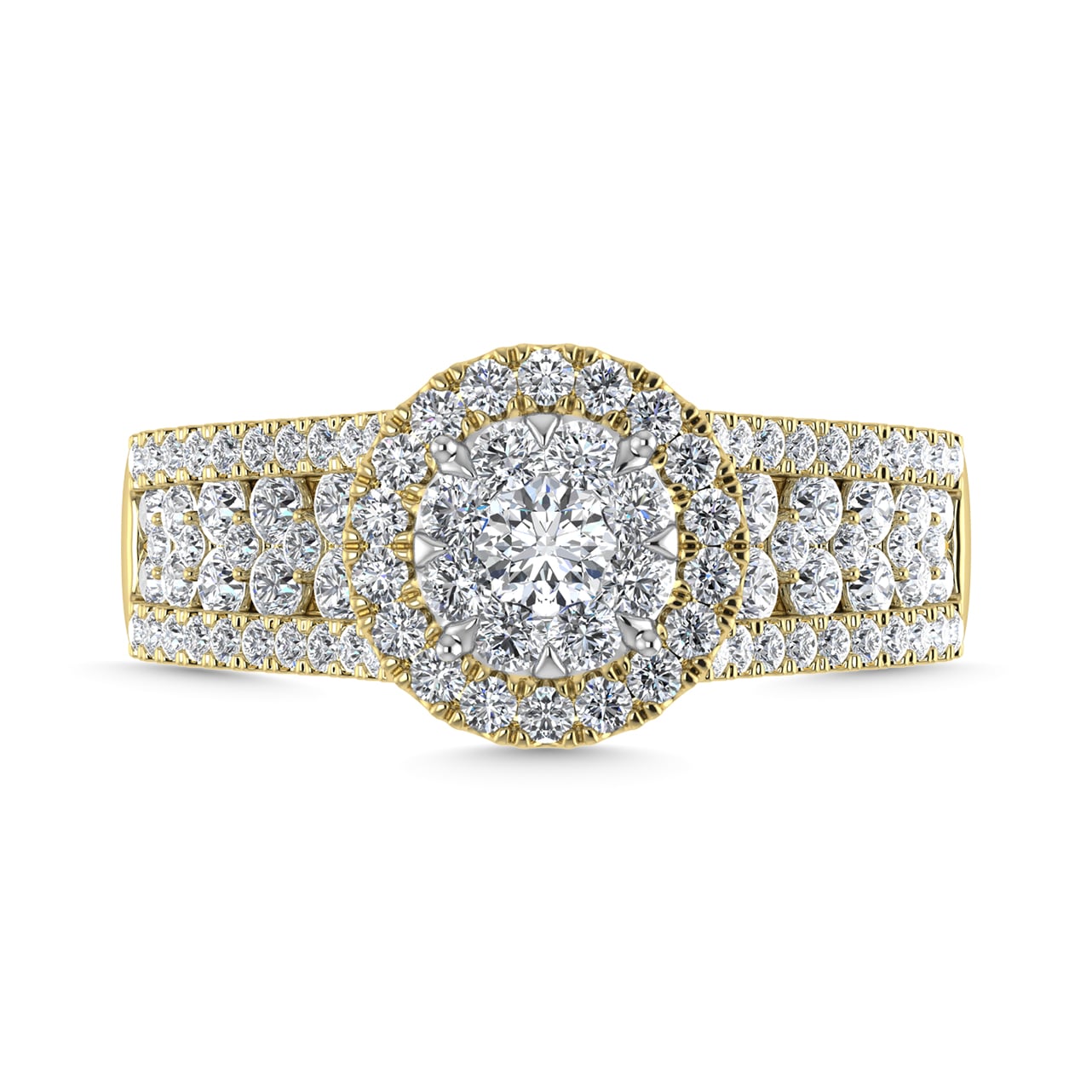 Diamond 1 1/4 Ct.Tw. Engagement Ring in 14K Yellow Gold