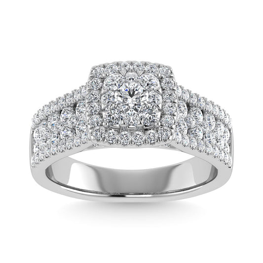 Diamond 1 1/4 Ct.Tw. Engagement Ring in 14K White Gold