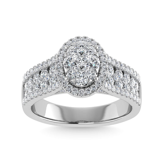 Diamond 1 1/3 Ct.Tw. Engagement Ring in 14K White Gold
