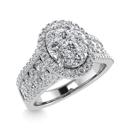 Diamond 1 1/3 Ct.Tw. Engagement Ring in 14K White Gold