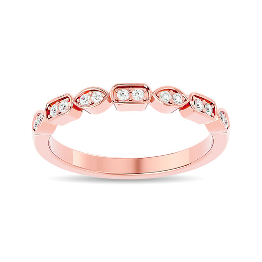 Diamond 1/8 Ct.tw Stackable Ring in 14K Rose Gold
