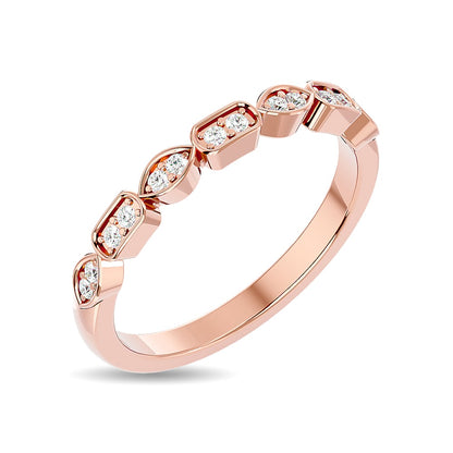 Diamond 1/8 Ct.tw Stackable Ring in 14K Rose Gold