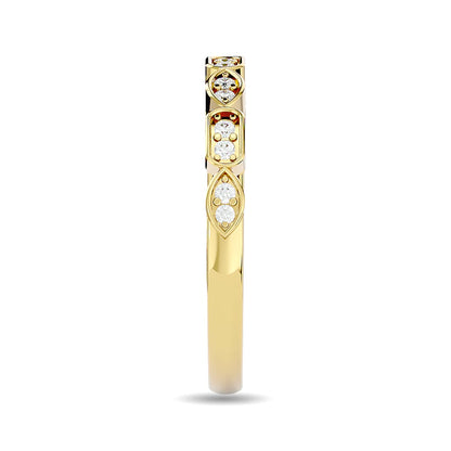 Diamond 1/8 Ct.tw Stackable Ring in 14K Yellow Gold