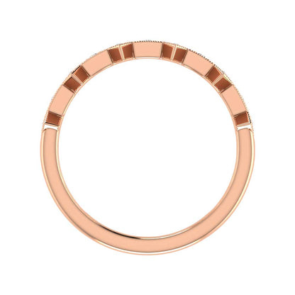 Diamond 1/8 Ct.tw Stackable Ring in 14K Rose Gold