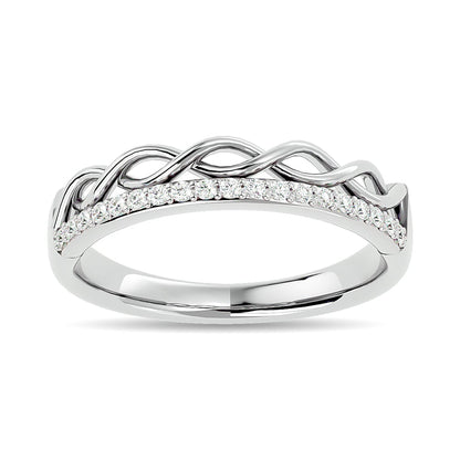 Diamond 1/8 Ct.tw Stackable Ring in 14K White Gold