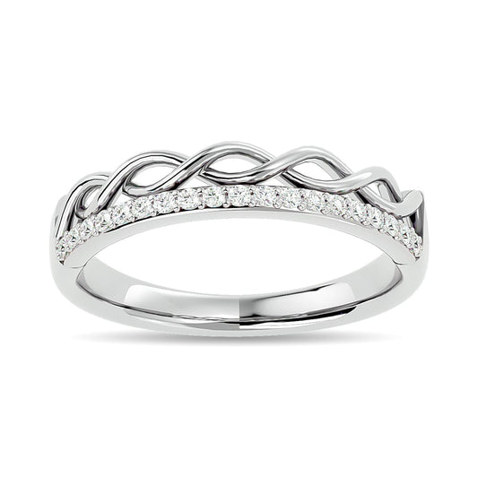 Diamond 1/8 Ct.tw Stackable Ring in 14K White Gold