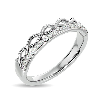 Diamond 1/8 Ct.tw Stackable Ring in 14K White Gold