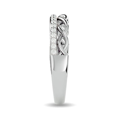 Diamond 1/8 Ct.tw Stackable Ring in 14K White Gold