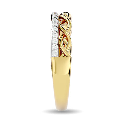 Diamond 1/8 Ct.tw Stackable Ring in 14K Yellow Gold