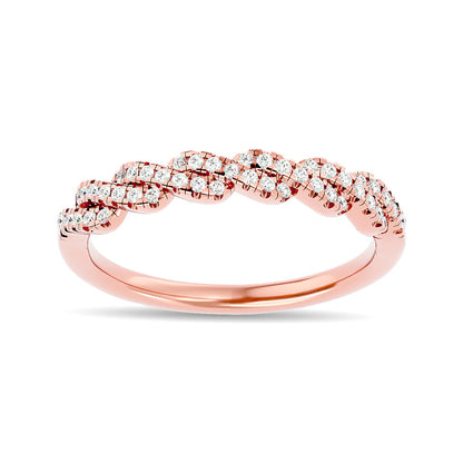 Diamond 1/5 Ct.tw Stackable Ring in 14K Rose Gold