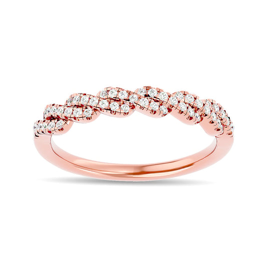 Diamond 1/5 Ct.tw Stackable Ring in 14K Rose Gold
